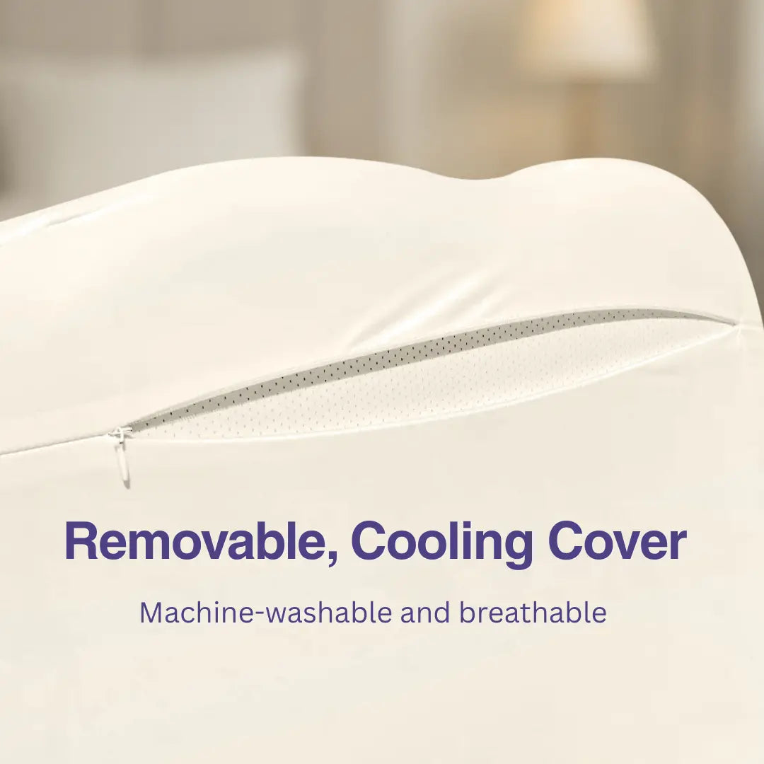 Mellow Sleep | Cloudalign Pillow + FREE Cooling Pillowcase - Ergonomic Cervical Pillow +Dual-Height Memory Foam with Cooling Pillowcase for Side Back & Stomach Sleepers Best Pillow 2025 Awarded