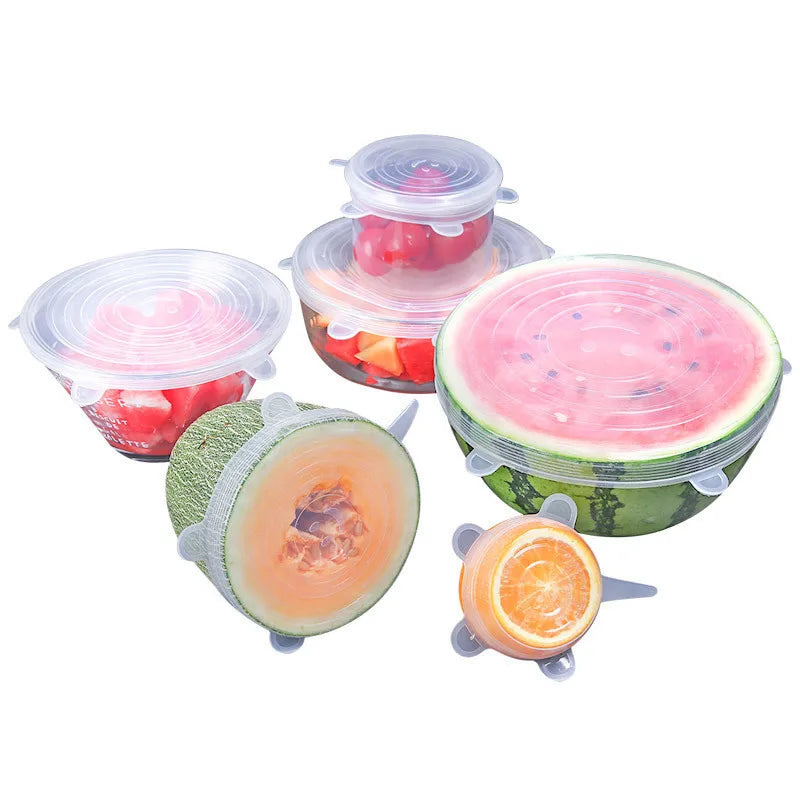 FreshLock™ Silicone Stretch Lids (Reusable Food Saver Set)